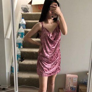 UO velvet slip dress